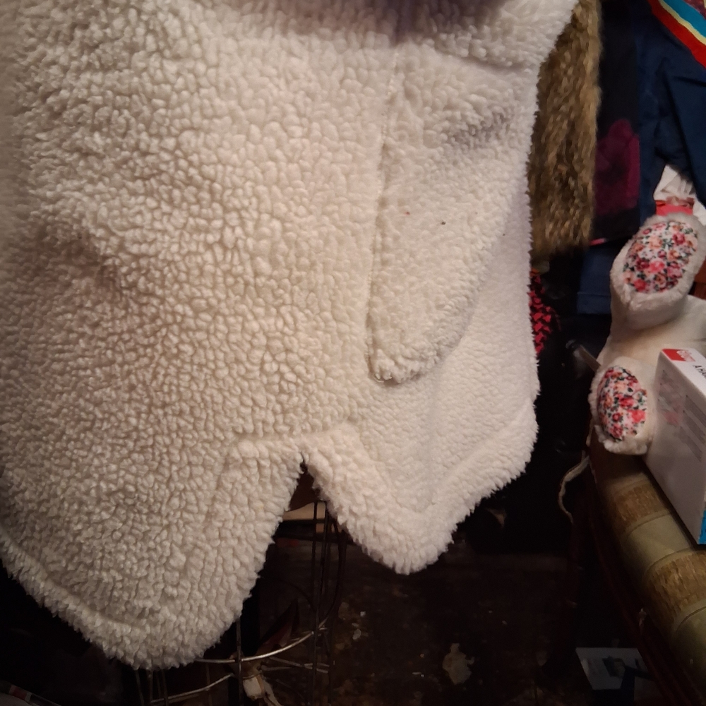 Zara Cream Sherpa Jacket - Picture 7 of 9